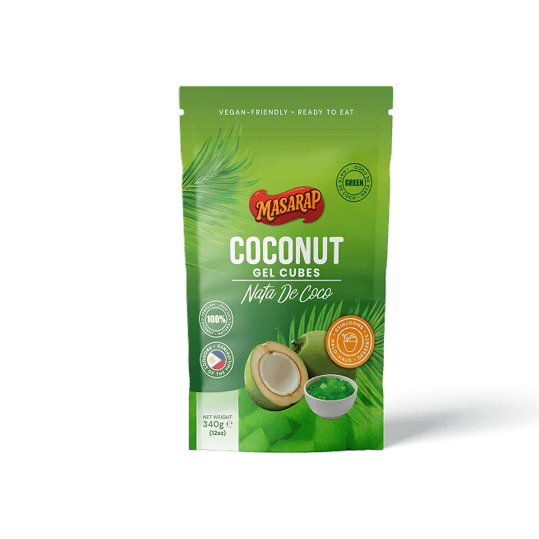 COCONUT GEL CUBES (NATA DE COCO) GREEN 340G
