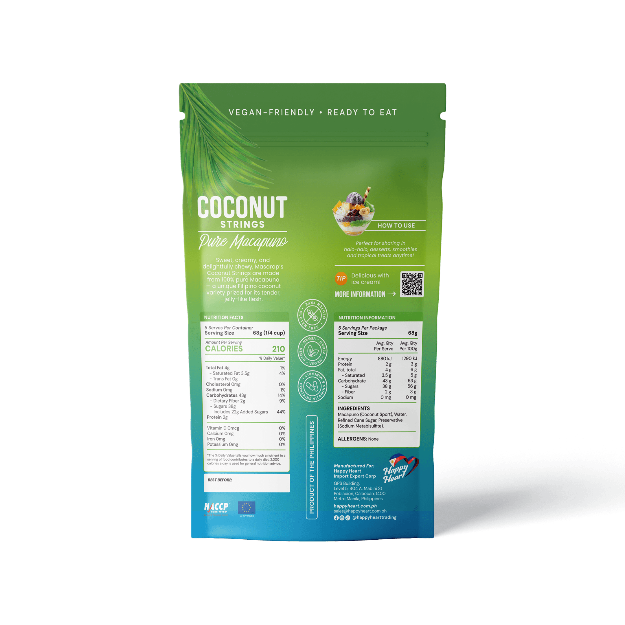 Coconut Strings 340g (BOP)