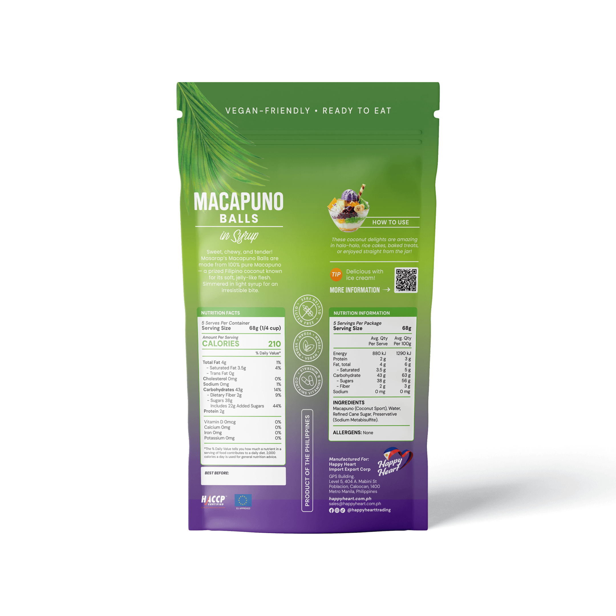 Macapuno Balls 340g (BOP)