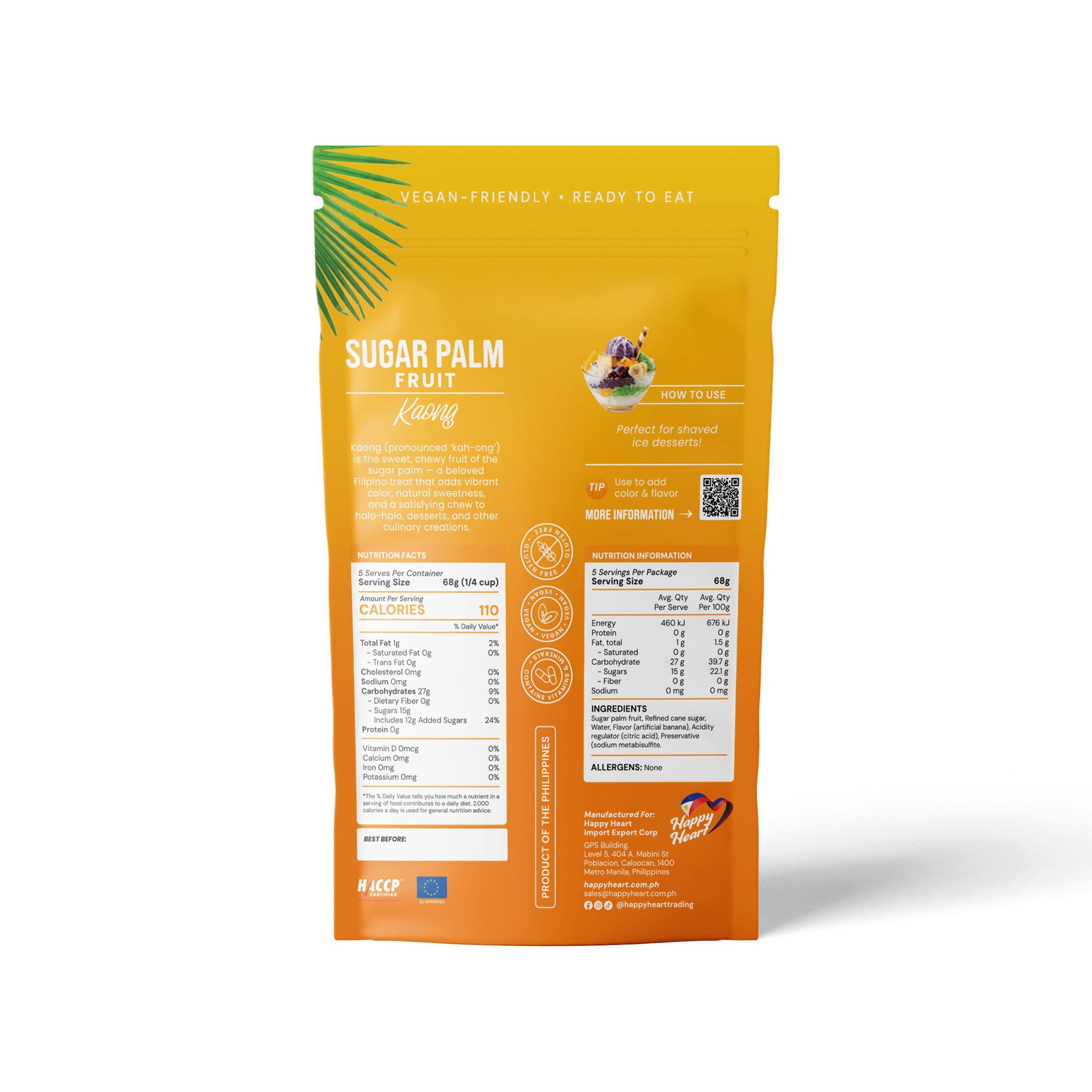 Sugar Palm Fruit (Kaong) White 340g (BOP)